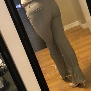 Express Editor Pants in Classic Gray Bootcut